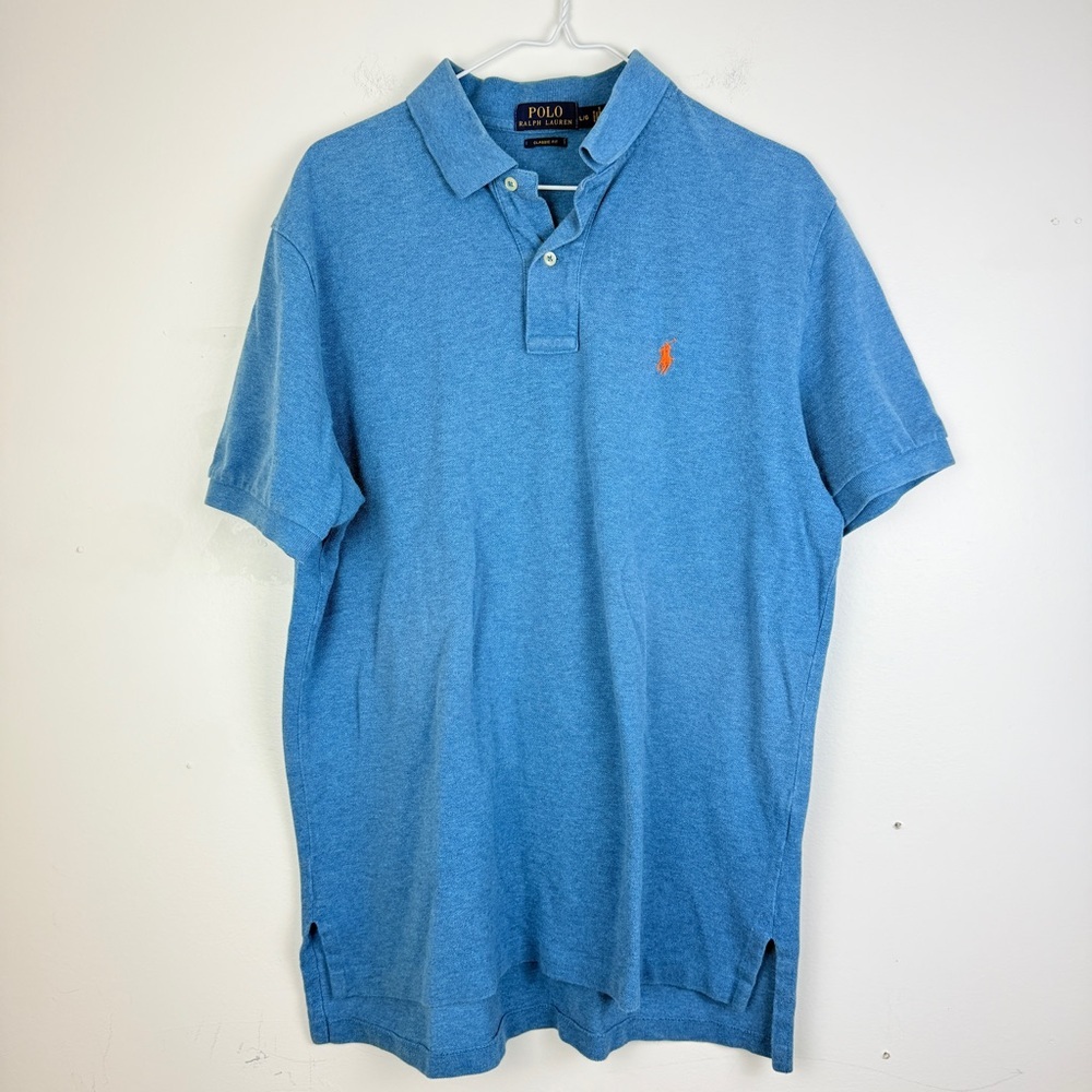 Polo Ralph Lauren Blue Classic Fit Polo Shirt Men’s L Short Sleeve Cotton